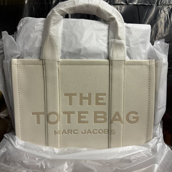 MARC JACOBS The Leather Medium Tote Bag – Cotton - Picture 9 of 10